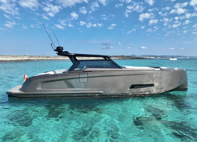 Cruise Ibiza and Formentera with Luxury Vanquish 45 Motor Yacht