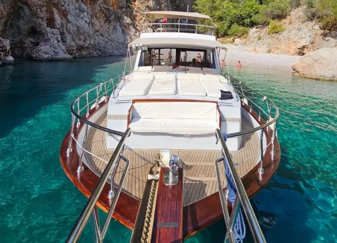 Private Fethiye Bay & Sunset Boat Trip Aboard Beautiful 52' Motor Yacht