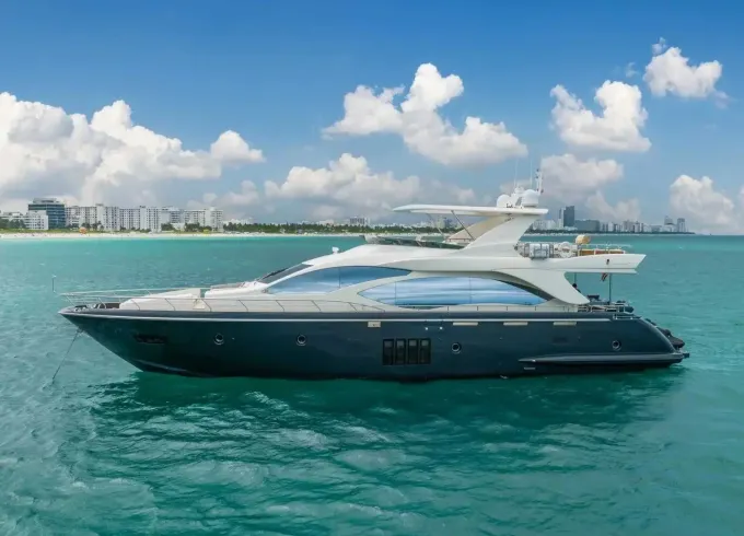84’ Azimut Flybridge Mega Yacht - Private Charter Miami