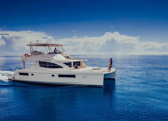 Tulum VIP Charter: 51ft Leopard Catamaran with Premium Bar & Gourmet Menu