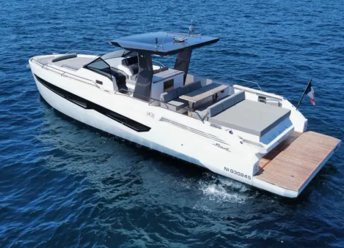 Fiart Seawalker 43 Yacht Rental in Golfe-Juan, Cannes, St Tropez or Monaco