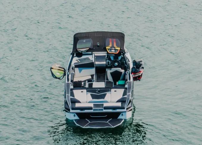 Supreme S220 Atx Wake Elite Surf Boat on Lake Travis!
