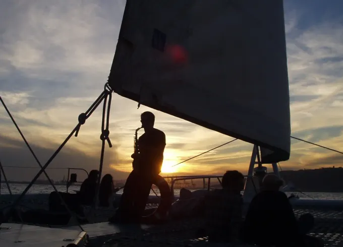 Large Catamaran for 100 People in Barcelona. Your event on board. Drinks, food