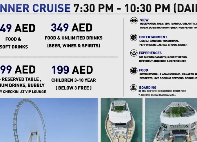 VIP- Sharing Sunset Cruise with Buffet Dinner