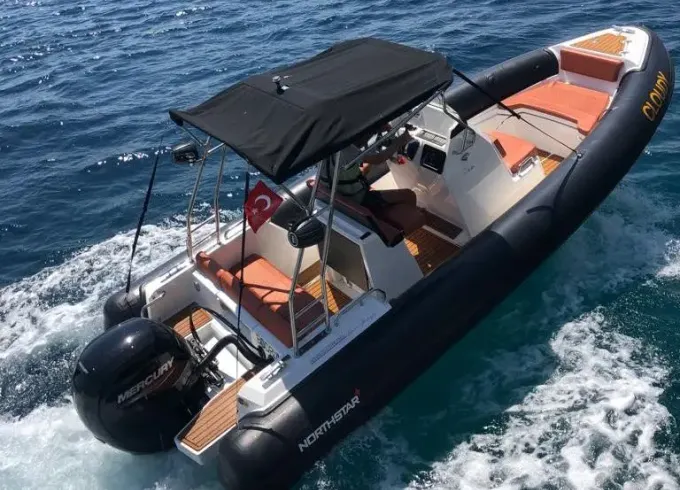 Cloudy Northstar 7 RIB Powered by 150 Hp Mercury Outboard Engine