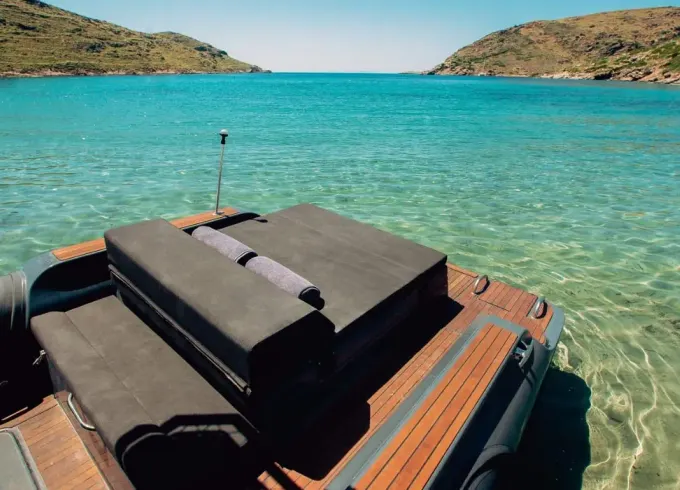 Latest technology Bellmarine Rock 36 RIB Rental in Porto Cheli, Greece