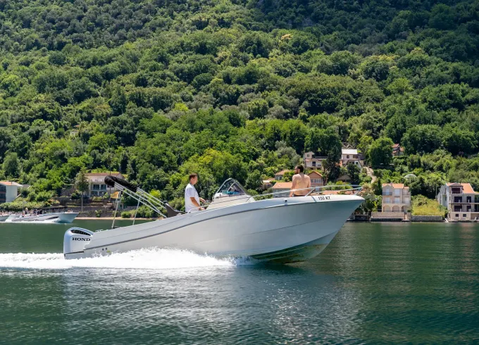 Enjoy in Boka Bay in Atlantic Marine Open 750 wit Skipper, Kotor Montenegro