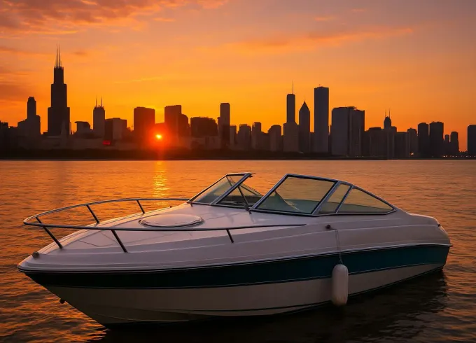 Beautiful Four Winns 225 Sundowner Boat With Big Sound System In Chicago