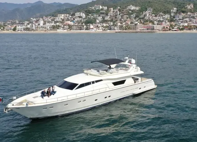 Ferretti 80' Power Mega Yacht Rental in Puerto Vallarta, Jalisco