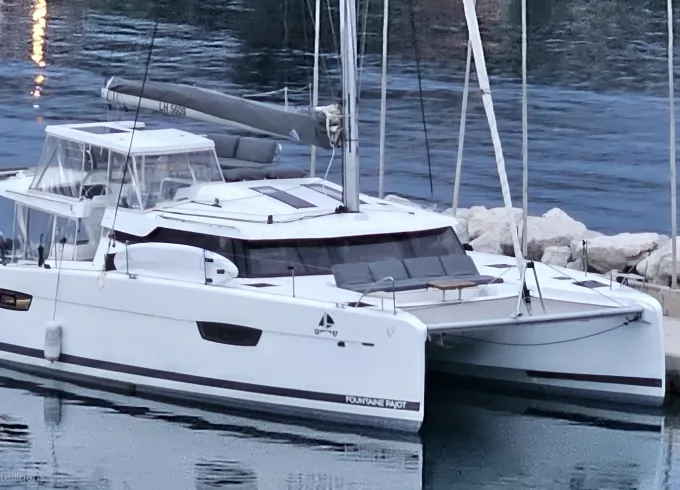 Luxurious Fountaine Pajot Elba 45 Catamaran Charter in Greece