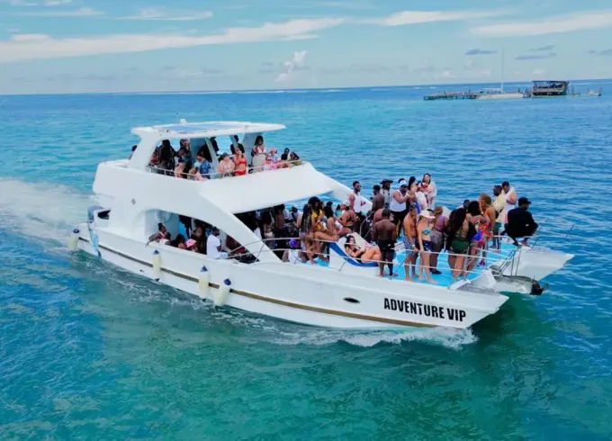 Punta Cana Booze Shared Cruise, Snorkeling and Sand-Bar (Only adults)