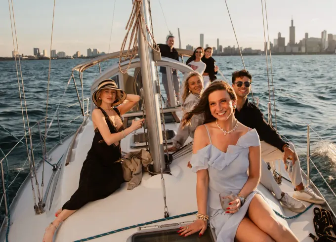 Private Jeanneau Sun Odyssey 37ft Sailboat Chicago Cruise with 10 Guests