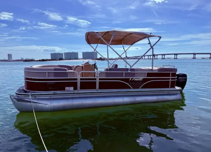 23’ Lowe Pontoon for Up to 12 Guests | Fun Days on the Water in Orange Beach