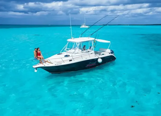 Century 34 Center Console for fishing, or visiting El Cielo Cozumel