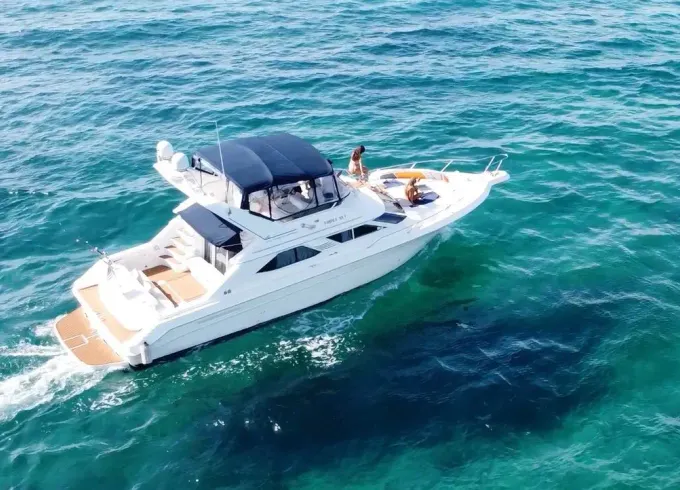 Sea Ray Express Bridge 47 Motor Yacht in Tulum / Playa del Carmen with open bar