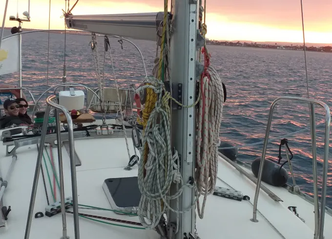 Champagne Sunset Cruise Aboard a 41' Jeanneau Sun Legende in Larnaca, Cyprus