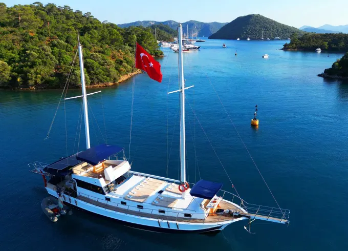 2023 model gulet with a capacity of 8 people in Gocek region