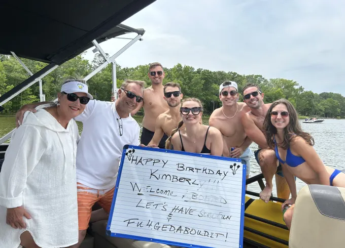 Eat.Drink.Float.Repeat.  Fuhgedaboudit. | Luxury Tritoon Adventure on Lake Wylie