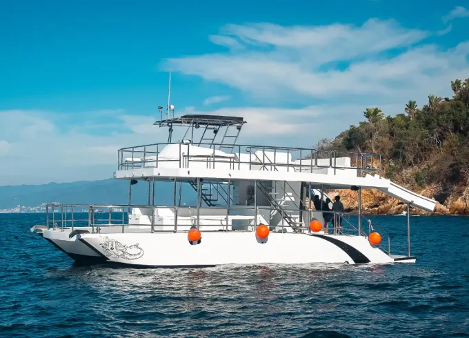 57' Custom Luxury Catamaran with Waterslides -All Inclusive in Puerto Vallarta
