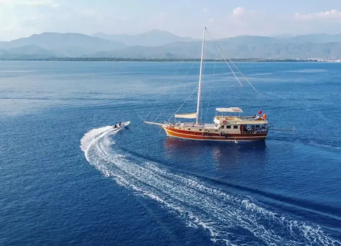 Luxury Sailing Gulet Charter in Bozburun: 69ft Blue Cruise for 8 Guests