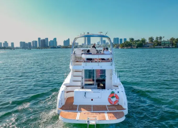 1 Hour FREE Sea Ray Sedan Bridge 50ft Yacht in Miami
