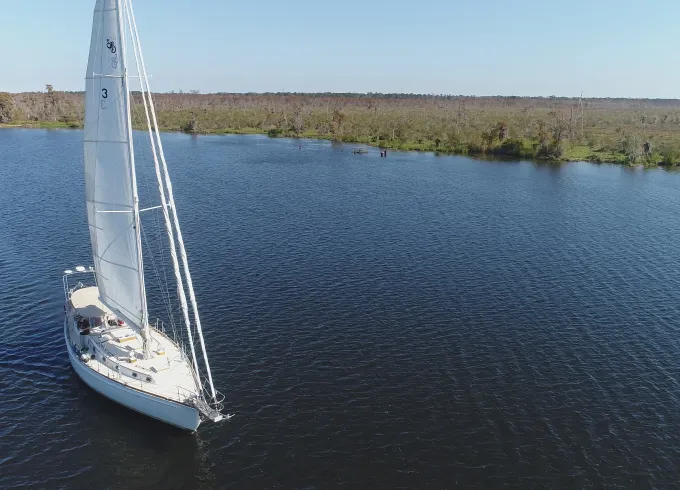 Sailing on Lake Pontchartrain with 52ft Shannon Sailing Yacht!