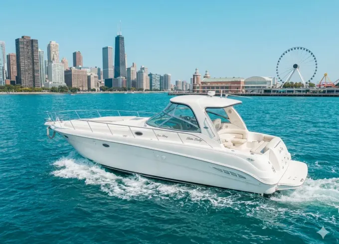 Sleek 51' Luxury  Motor Yacht | Parties and Events in Chicago - Fuel Included