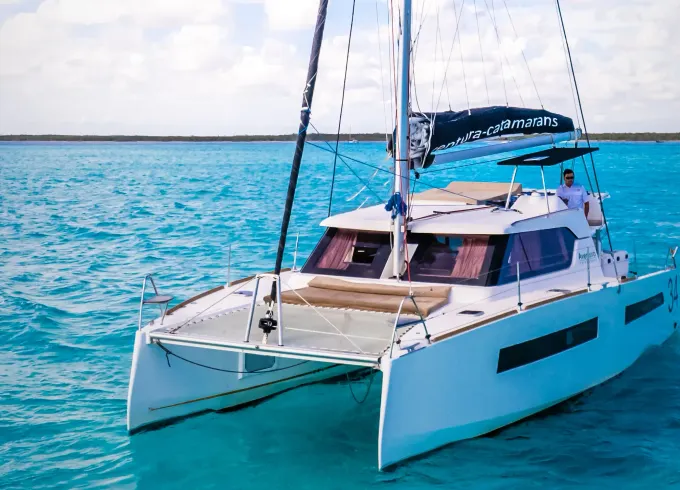An All Inclusive (Open Bar Unlimited) Catamaran with Chef and Bartender