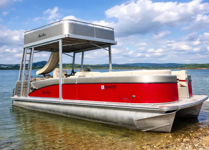 25' Avalon Double Decker w/ Slide In Canyon Lake