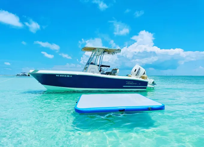 Chill at the Sandbar on Pioneer 202 Sportfish Boat