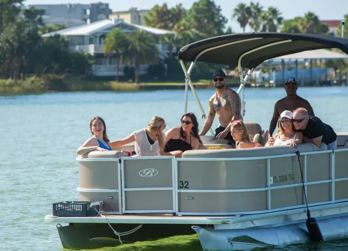12 Person Bentley Pontoon to enjoy Crab Island! - Fuel included