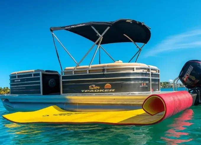 20ft Pontoon Boat Rental in Fort Lauderdale with Captain – Up to 9 Guests
