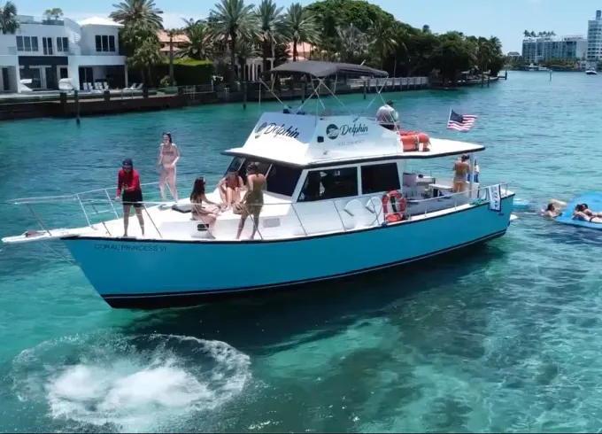Celebrate with Yacht Party & Sightseeing in Miami Beach — up to 34 Guests!