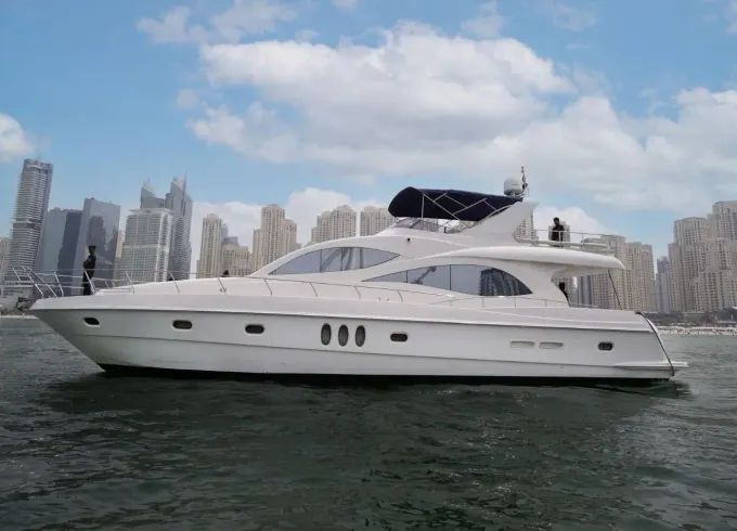 Cruise the stunning waters of 66ft Majesty Motor Yacht