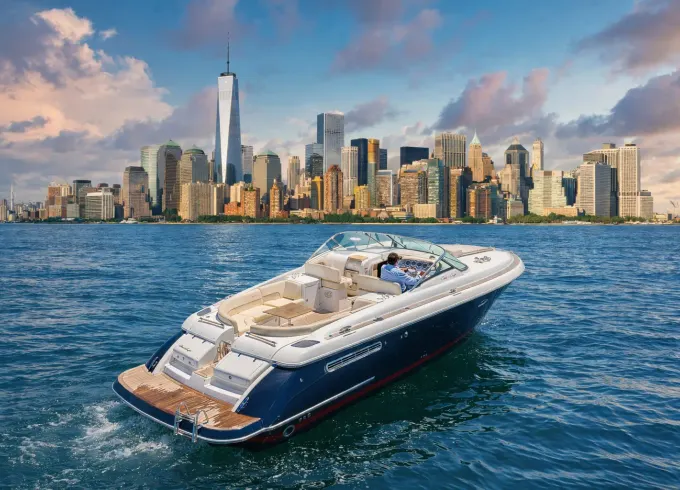 Luxury Yacht Manhattan Chelsea Piers: Captain, Champagne, & Catering!