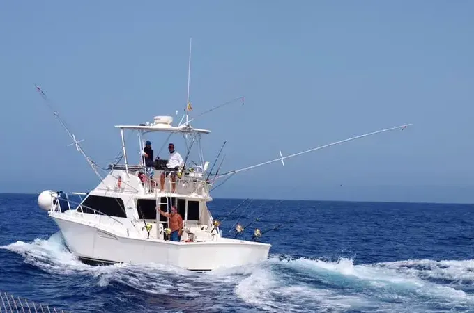 Enjoy Fishing in San Sebastián de La Gomera, Spain on 35' Cabot Sport Fisherman