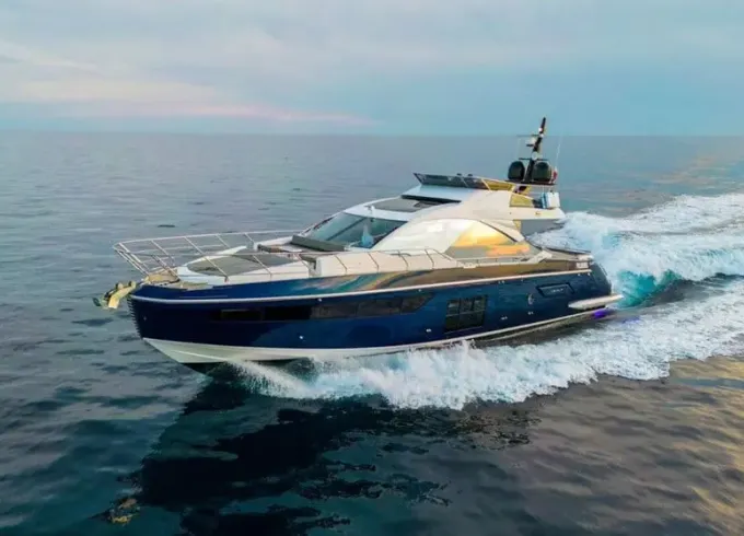 Sporty Azimut S7 Motor Yacht In Podstrana, Includes Skipper and Hostess