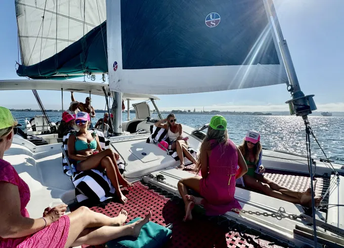 12 passengers:  Explore San Diego Bay on a Luxury Sailing Catamaran