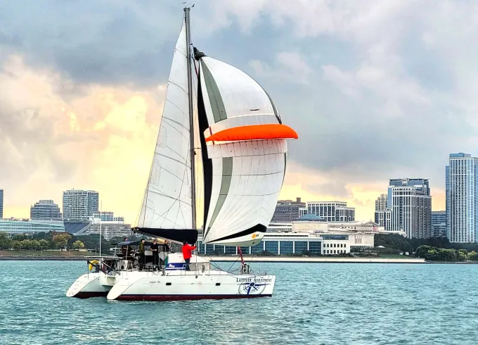 38ft Lagoon Catamaran Sailing Lessons in Chicago