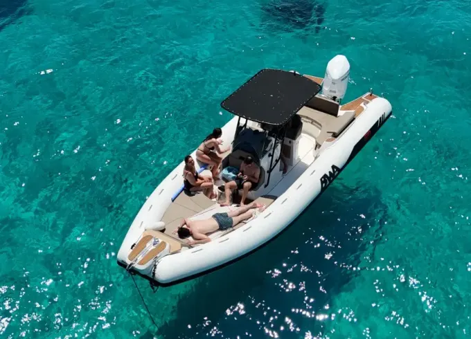 BWA 28 RIB Rental in the Maddalena Archipelago, Sardinia