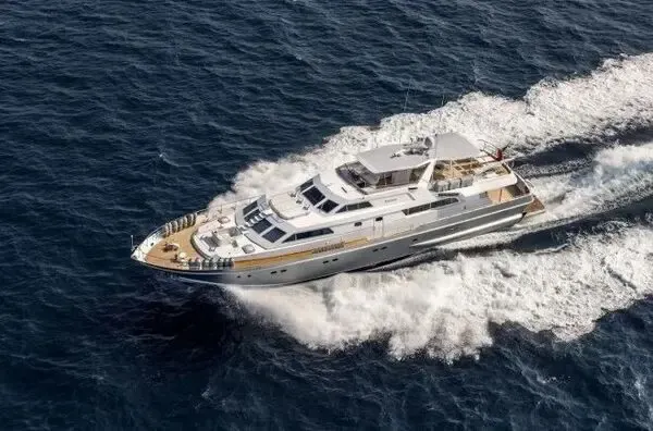 Luxury 108ft Alalunga Motor Yacht Available in Saint-Tropez for Day Charters