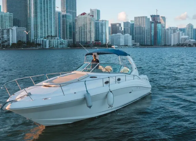 Sea Ray 37ft MotorYacht Best Rental in Miami for up to 12  peoples