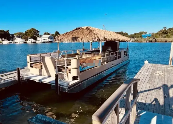 Tiki Boat Booze Cruise Tour in Port Jefferson, New York