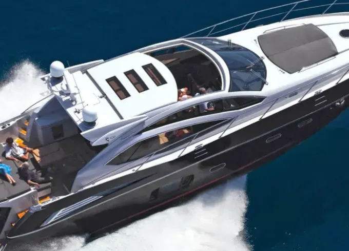 Sunseeker 62 Predator Luxury Yacht in Cancún, 4 hours min rental