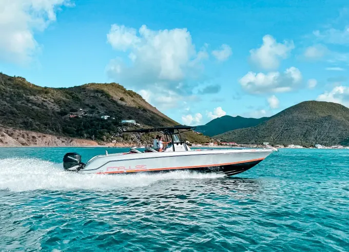 Full day around St. Barth. Donzi 38