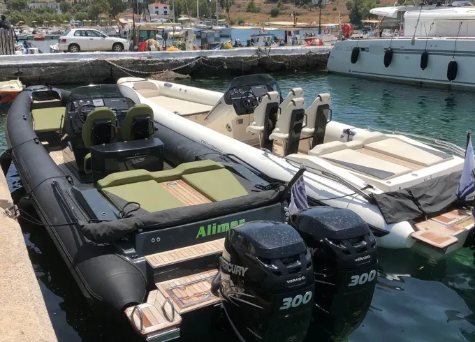 Hire Technohull GT 37 RIB with 2x300 Hp Verado Outboard in Elliniko, Greece!