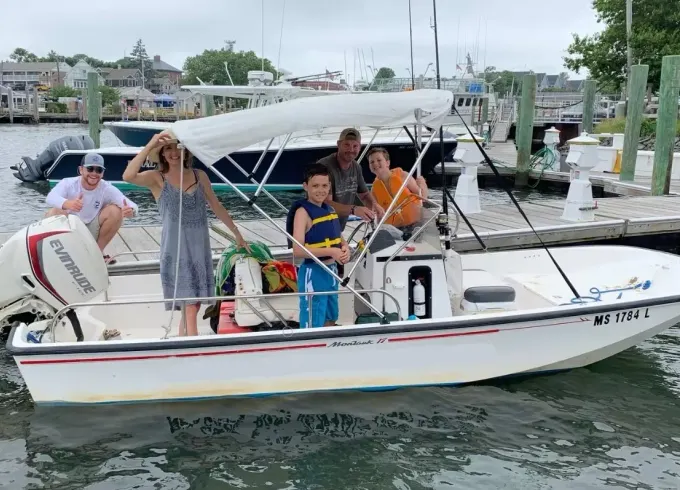 17′ Montauk Center Console Boston Whaler in Hyannis Harbor - Cape Cod