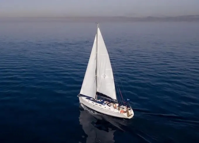 Beneteau Cyclades 43.3 Sailing in Santorini