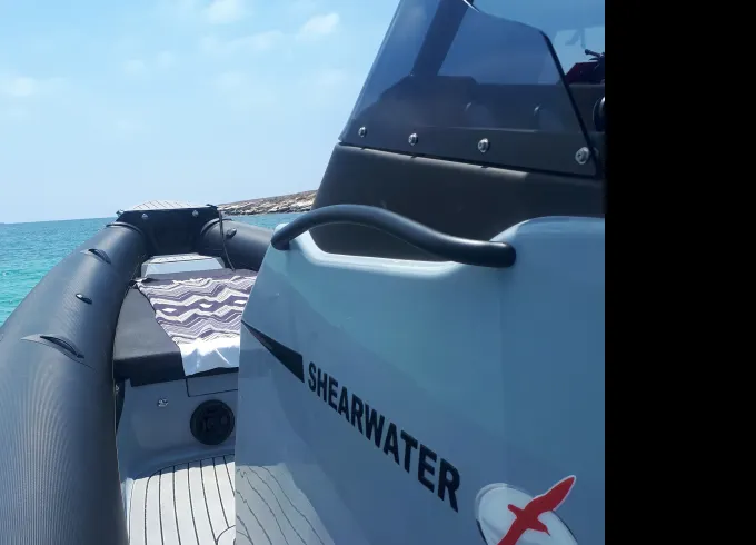 30ft Shearwater RIB with Skipper for daily luxury excursion in Mykonos