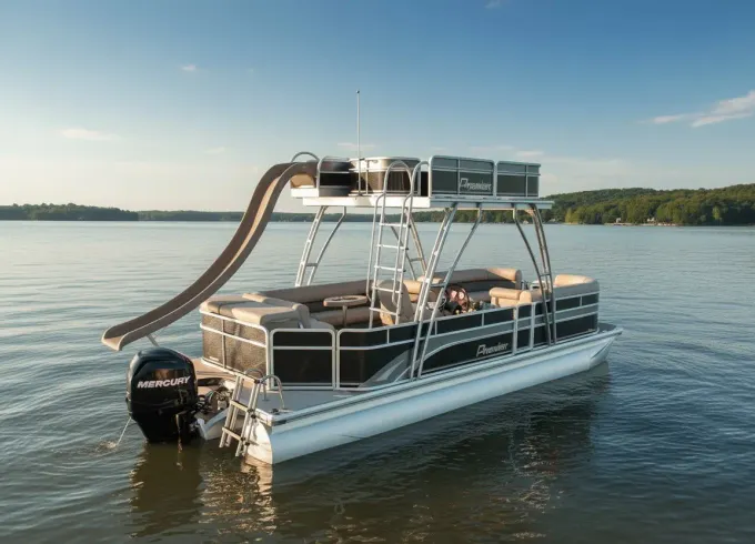 24ft -13 passenger Party Boat w/Slide- LOUD stereo- Named Aquaholic